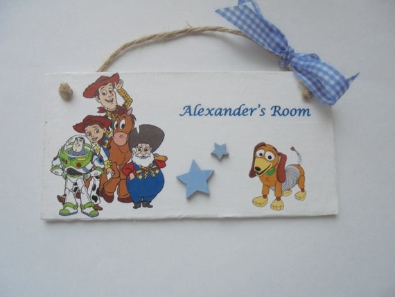 Toy Story Woody Jessie Buzz Personalised Childs Kids Door Wall Plaque Sign Gift Toy Story Woody Jessie Buzz Personalised Childs Kids Door Wall Plaque Sign Gift