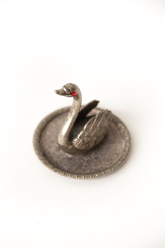 Vintage ring maker, swan ring holder, jewelry stor