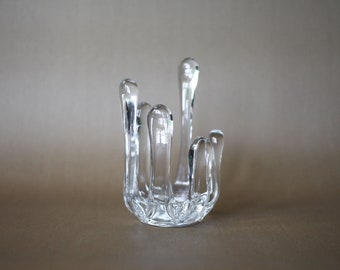 Bergdala Kerzenhalter aus Glas, skandinavisches Design, Vintage-Kerzenhalter, Innendekoration, Kerzenhalter