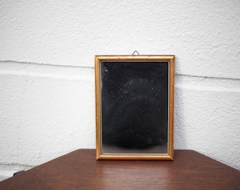 Vintage mirror, wood and gilded stucco mirror, wall mirror, interior decoration, home decor, mirror