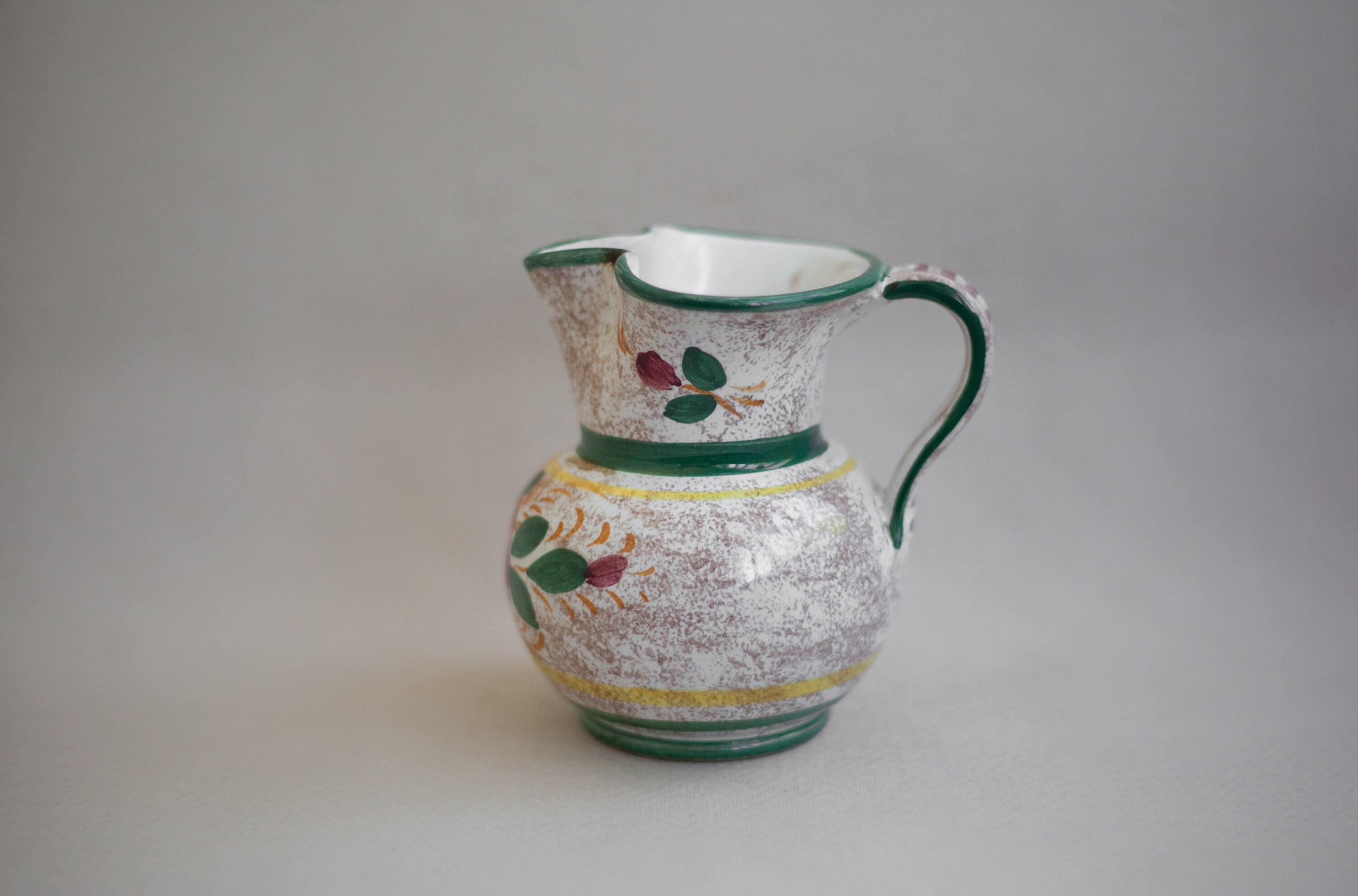 Vase Vintage, Vase Céramique, Pichet Made in Italy Sberna Deruta, Poterie, Décoratif, Décoration Int