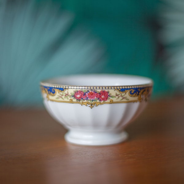 bol vintage, petit bol porcelaine de Chauvigny France, bol avec frise florale, décoration intérieur, collection, bowl