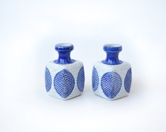 Pair of vintage ceramic vases, Aleluia made in Portugal, modernist vase, collection, showcase, interior decor, ceramic vase, 50&#39;s