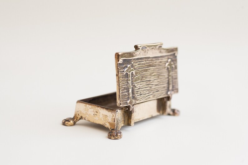 brass matches treasure Jewelry vintage storage jewelry box jewelry display box treasure chest box stamps jewel box brass