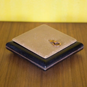 Scatola di sigarette vintage, scatola modernista, scatola di legno, portagioie, collezione