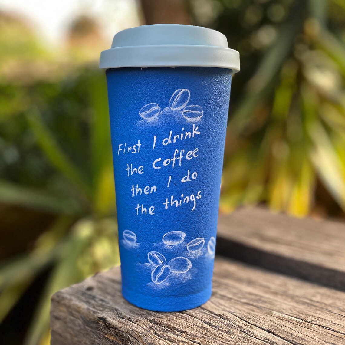 Custom Travel Mug Coffee to Go Mug Handpainted Mug Coffee Etsy Hong Kong