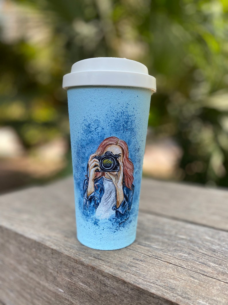 Cana personalizata pentru cafea cu capac