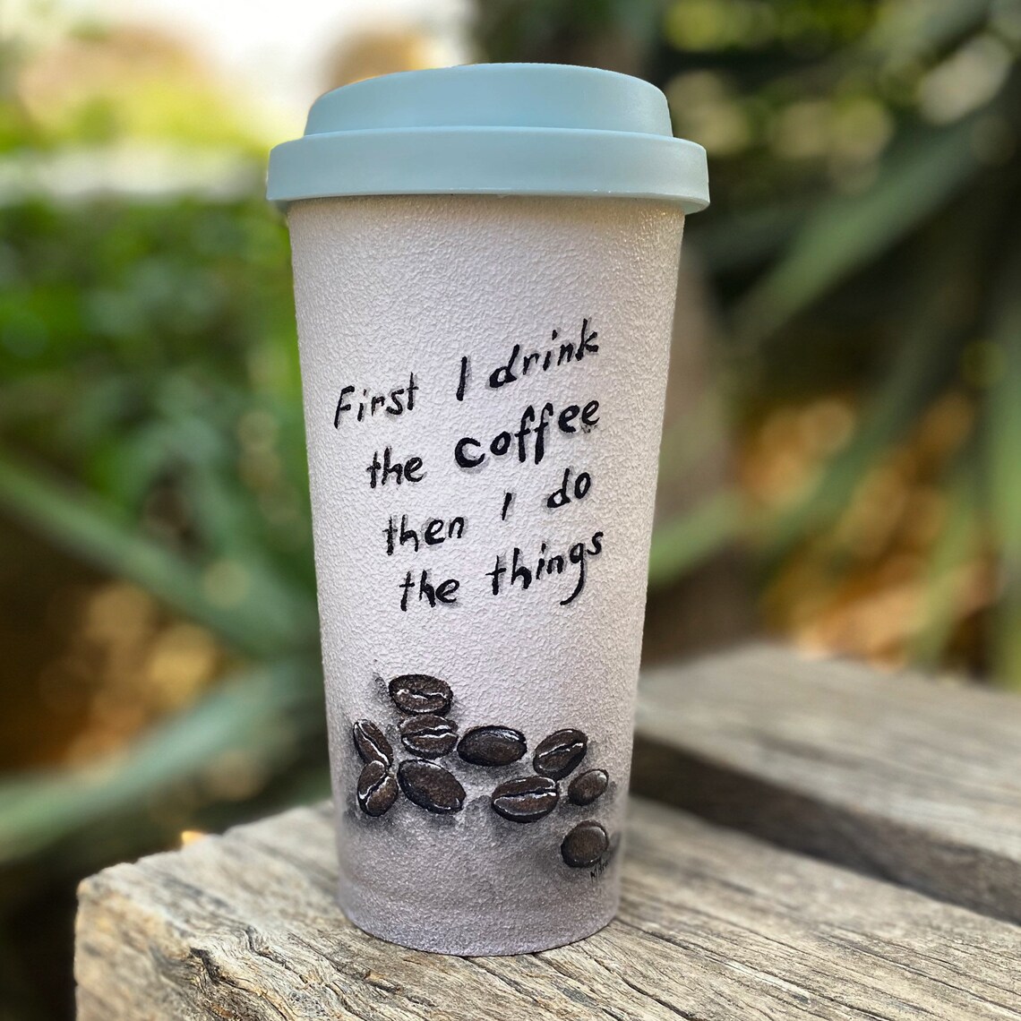 Custom Travel Mug Coffee to Go Mug Handpainted Mug Coffee Etsy Hong Kong