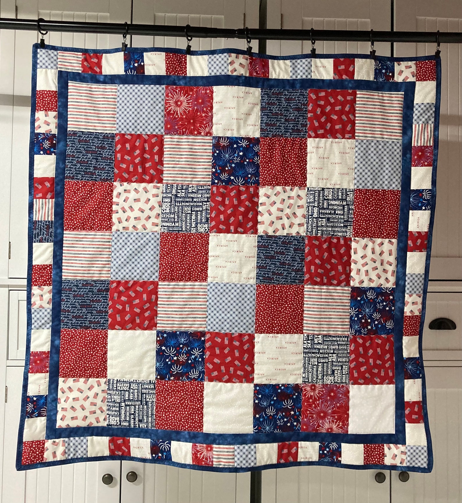 Americana Warmth Quilted Blanket NCU0NTD1557