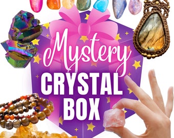 CRYSTAL MYSTERY BOX, Crystal Necklace, Mystery Blind Box, Crystal Grab Bag, Mystery Box For Women, Crystal Gift Box, Crystal Kit, Altar Kit