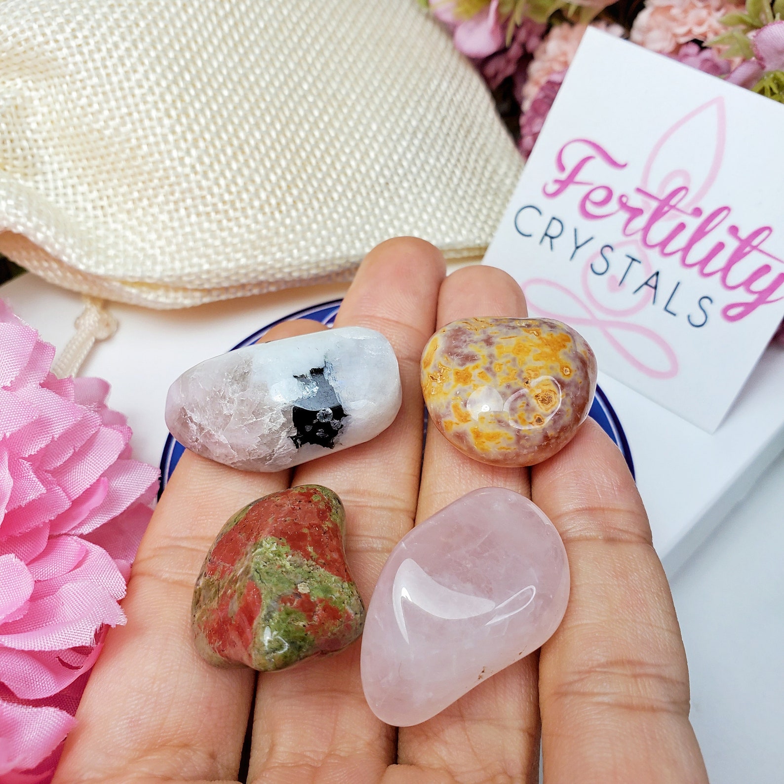 FERTILITY CRYSTALS Fertility Fertility Crystals Set Etsy