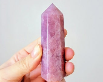 83g High Quality Purple Rose Quartz Point, Lavender Rose Quartz Tower, Crystal Obelisk, Fertility Crystals, Twin Flame Crystal, Feng Shui