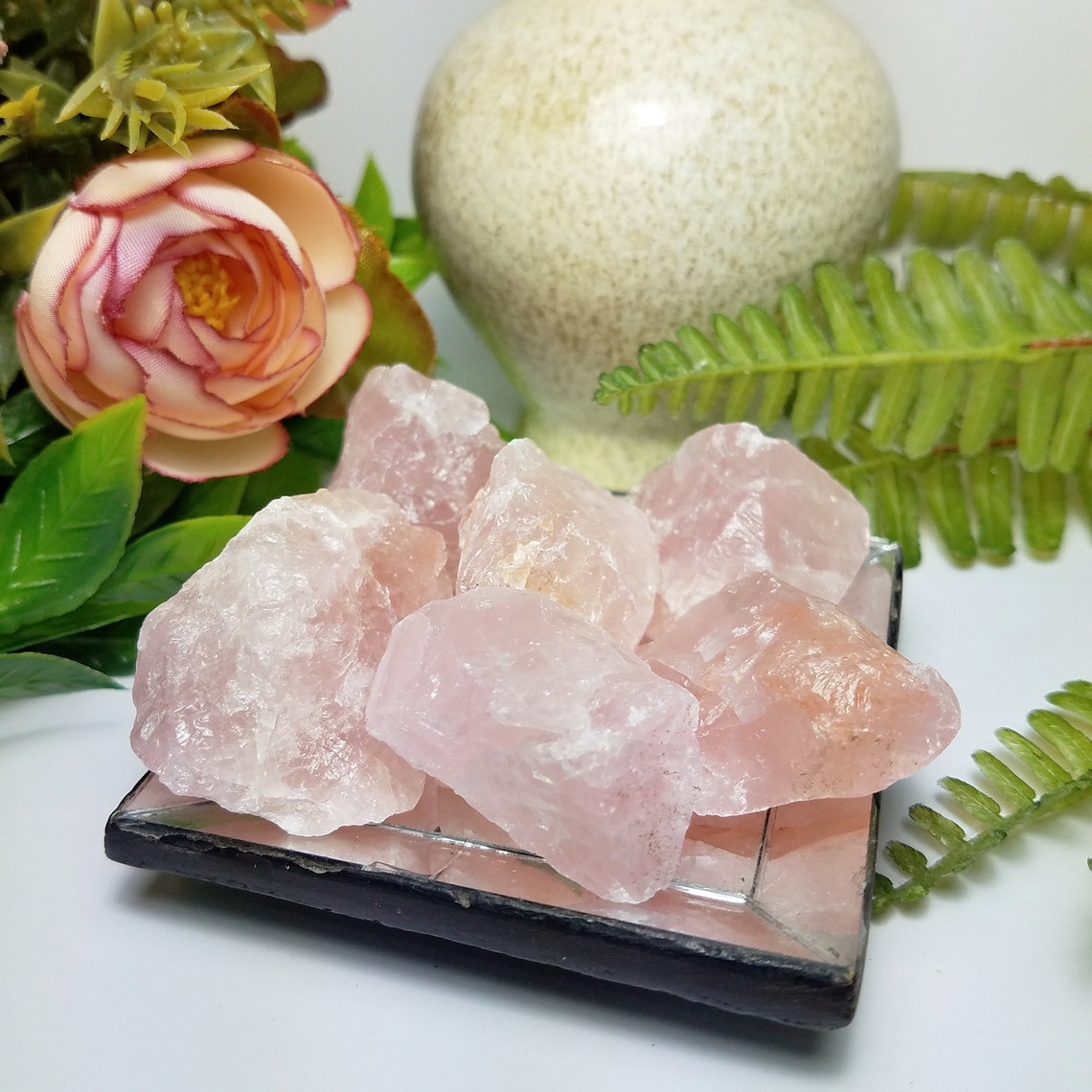 Rose Quartz Crystal Exotic Crystals Bulk Crystals Bliss Etsy