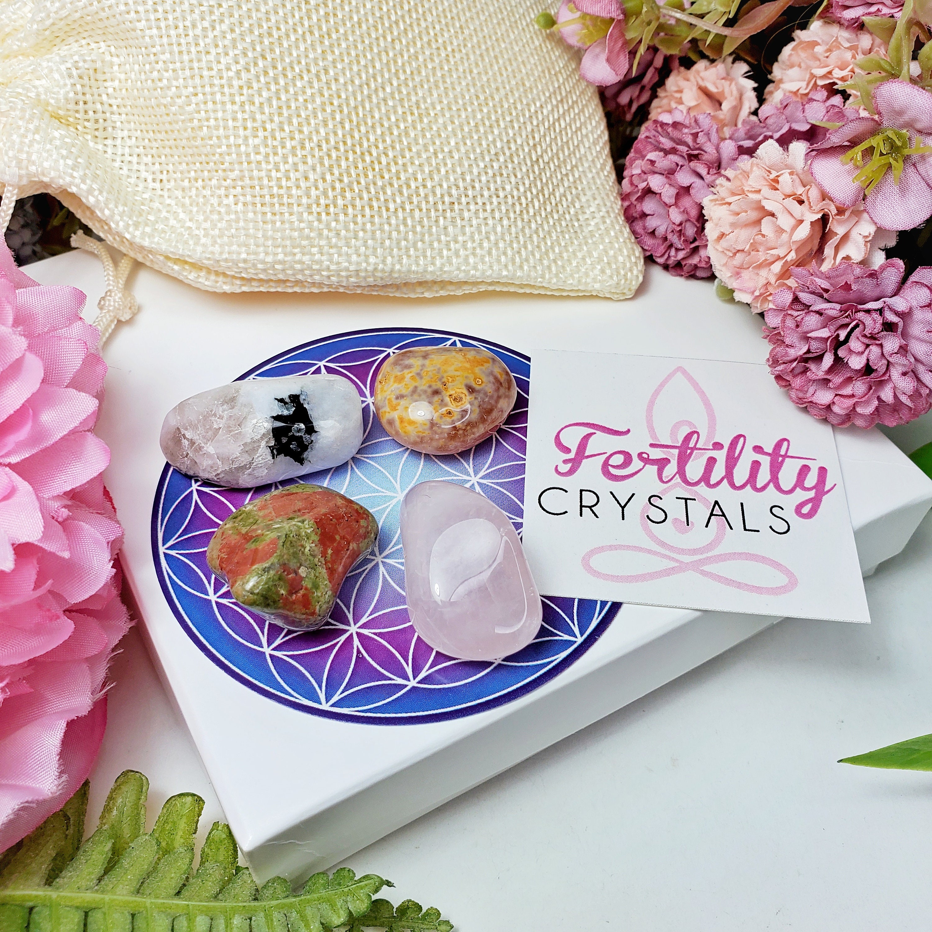 FERTILITY CRYSTALS Fertility Fertility Crystals Set Etsy