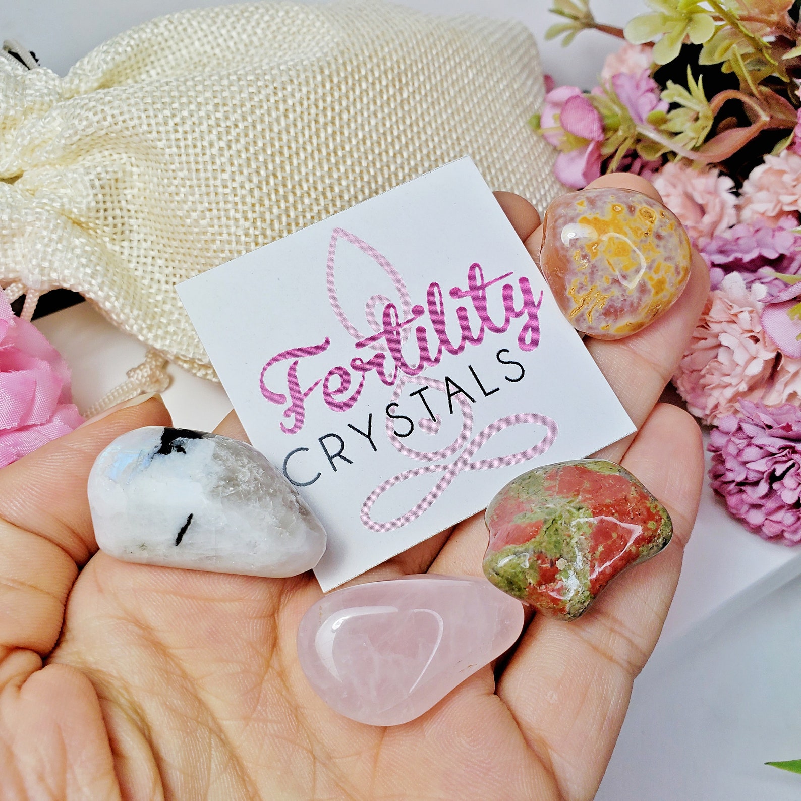 FERTILITY CRYSTALS Fertility Fertility Crystals Set Etsy