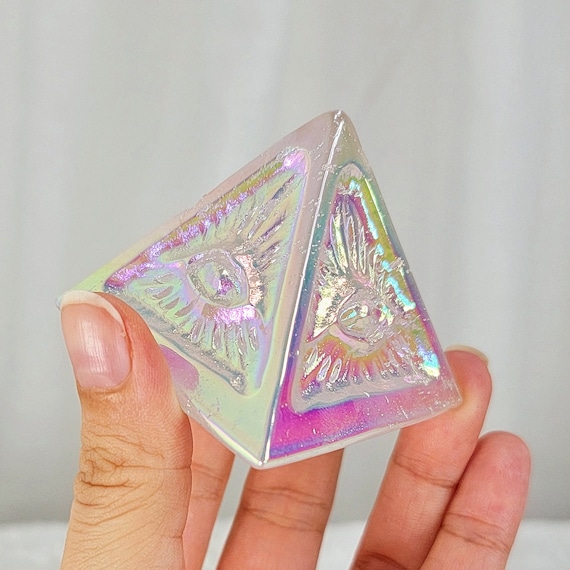 Titanium Druzy Pyramids Titanium Druzy Pyramids