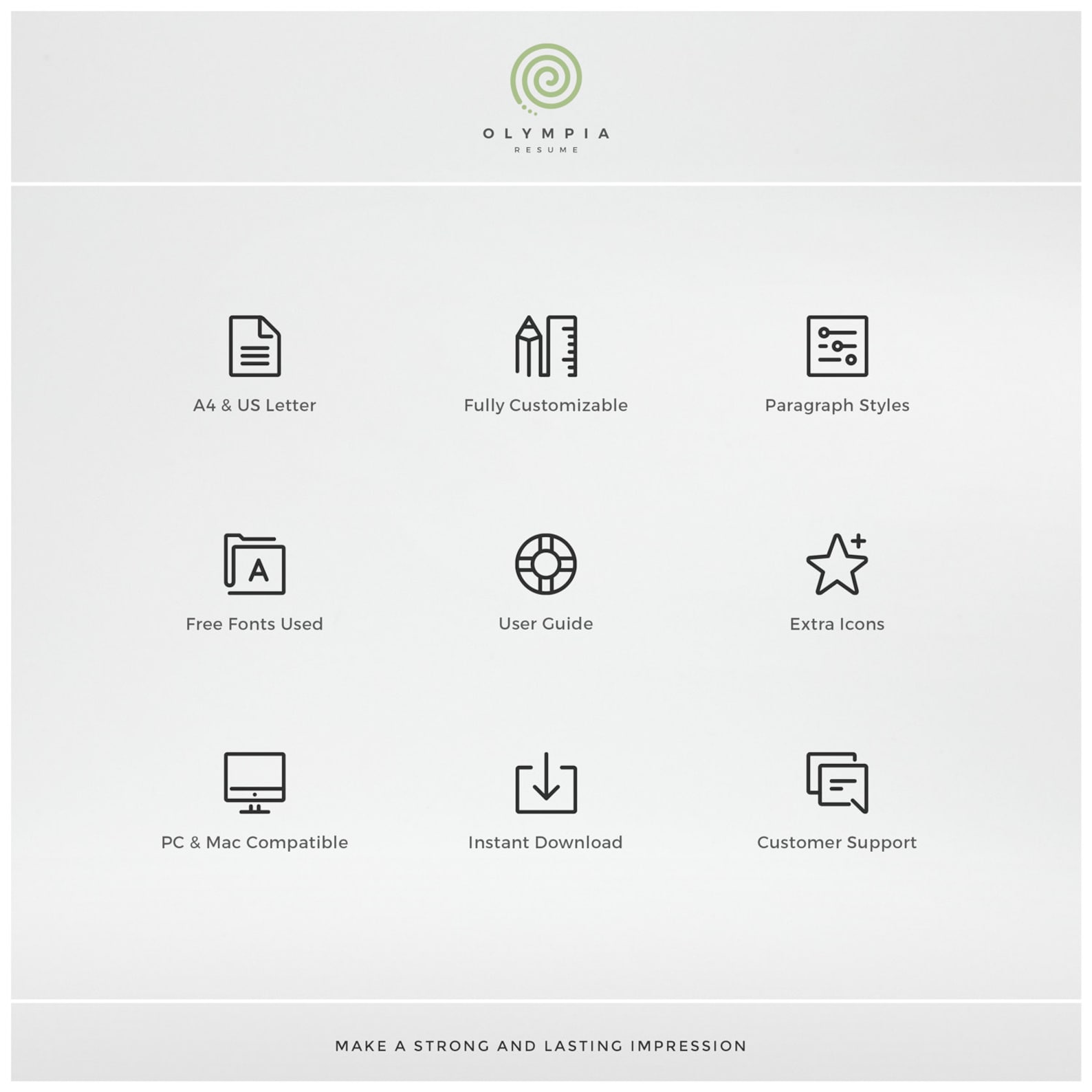 professional-resume-template-compact-1-page-resume-template-etsy