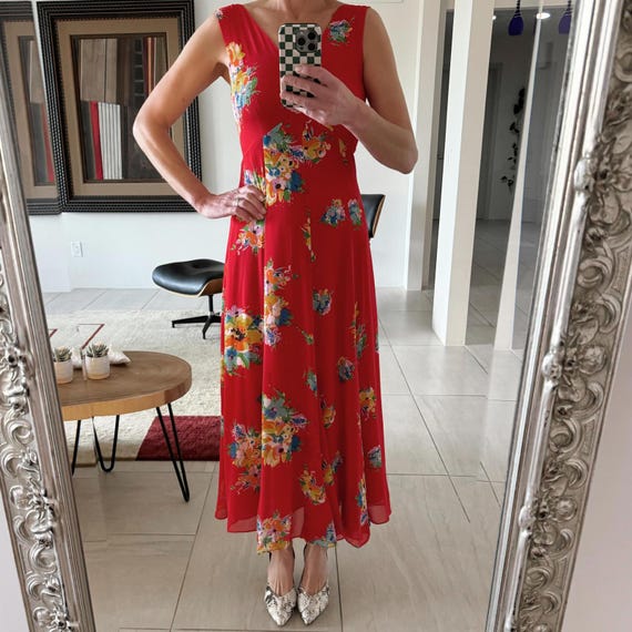 Lauren Ralph Lauren Floral Maxi Dress- Size 4 - Etsy