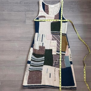 Anthropologie Sleeping on Snow Patchwork Knit Sleeveless Dress Size S Bild 6