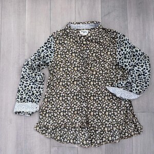 Anthropologie Holding Horses overhemd met bloemenprint en knoopsluiting Maat S afbeelding 3