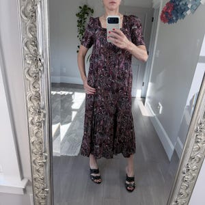 Maeve Paisley Print Midi Dress Size Small image 1