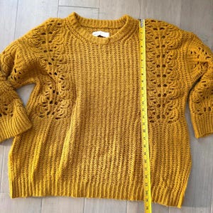 Anthropologie | Pilcro Oversized Knit Sweater | Lace Detail image 5