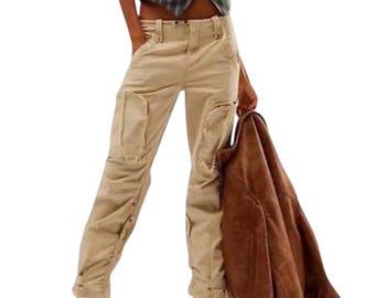 Free People Can't Compare Slouch Cargo Pants Size M