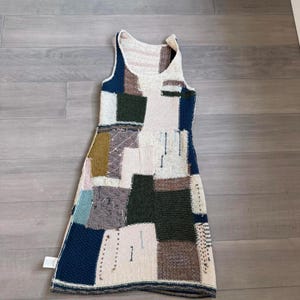 Anthropologie Sleeping on Snow Patchwork Knit Sleeveless Dress Size S Bild 4