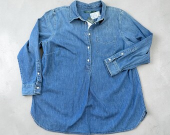 Lauren Ralph Lauren Denim Shirt with Front Pocket Size 2XL