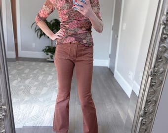 Harold's Floral Patterned Long Sleeve Mesh Top