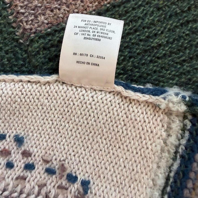 Anthropologie Sleeping on Snow Patchwork Knit Sleeveless Dress Size S Bild 3