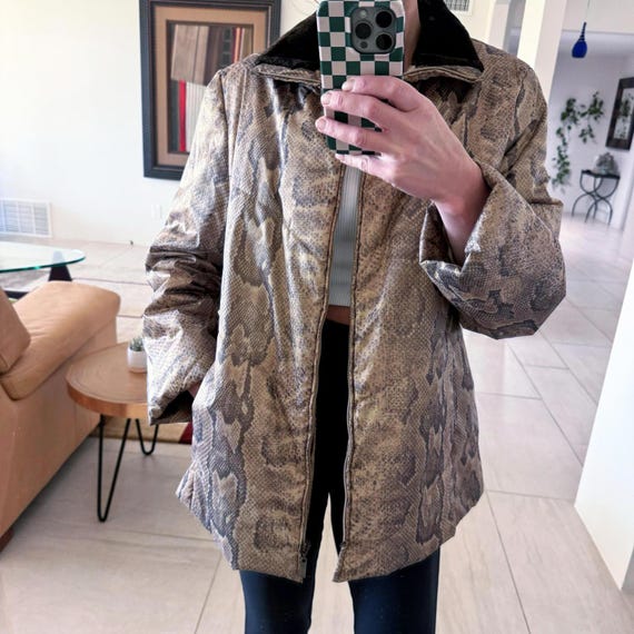 Gerry Weber Edition Chic Python Print Jacket Size… - image 1