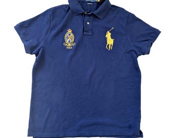 Polo Ralph Lauren Navy Blue Classic Polo Shirt Size XL