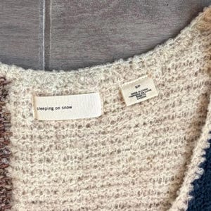 Anthropologie Sleeping on Snow Patchwork Knit Sleeveless Dress Size S Bild 5