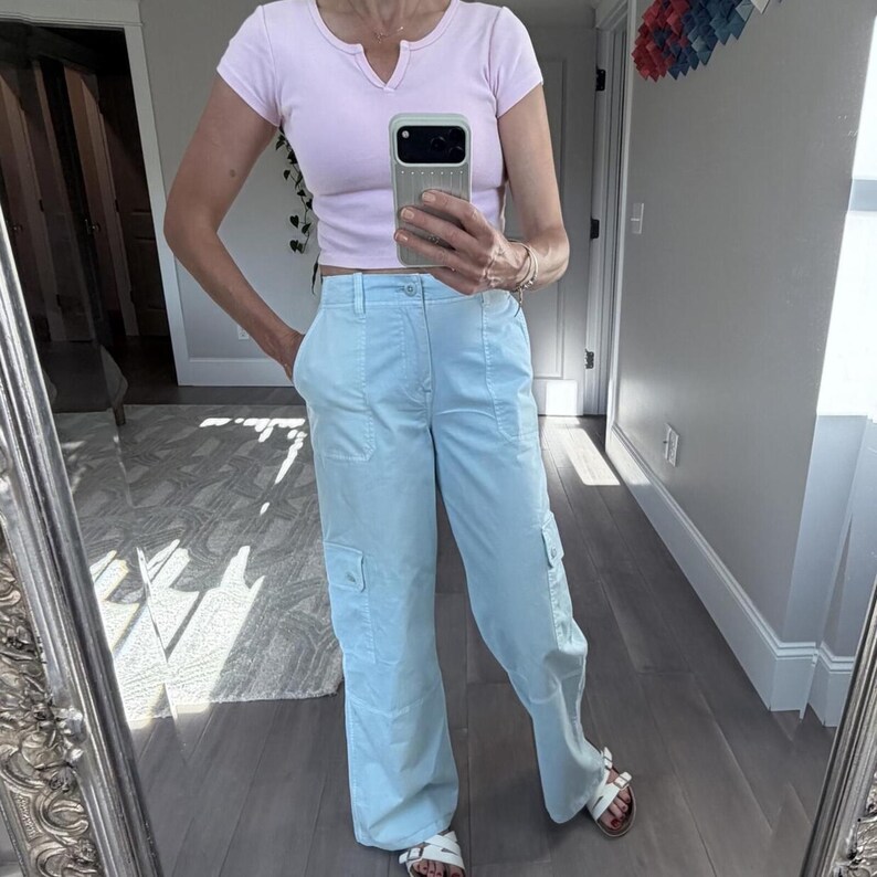 BP Urban Outfitters Light Blue Cargo Pants Size 2 image 7