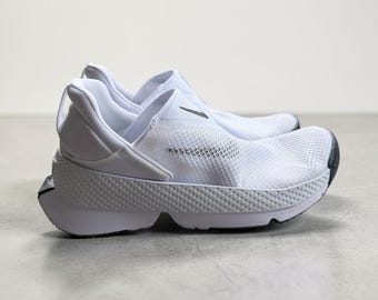 Nike Go FlyEase White Slip-On Sneakers Size 8