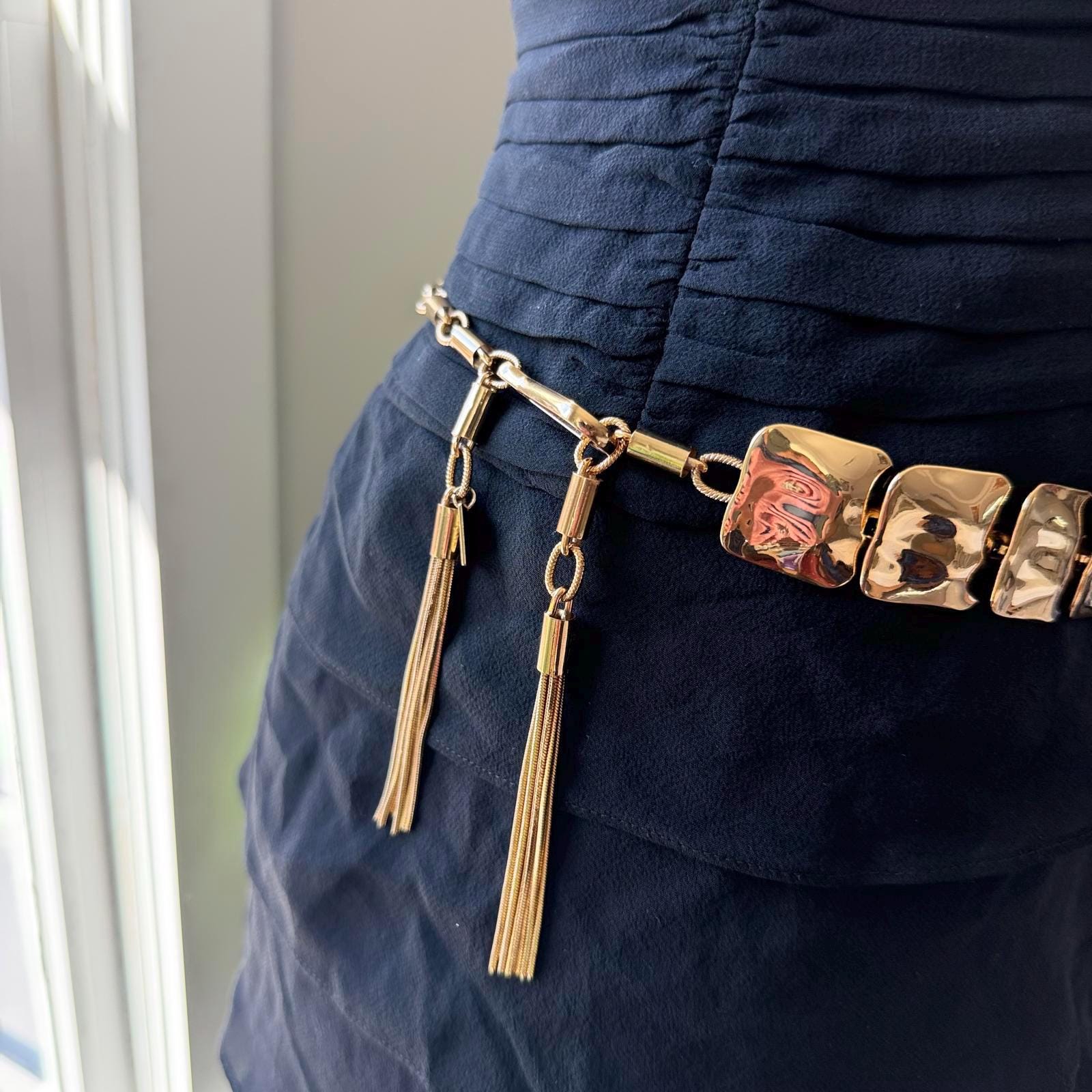 Gold Tone Link Belt - Etsy display picture 2