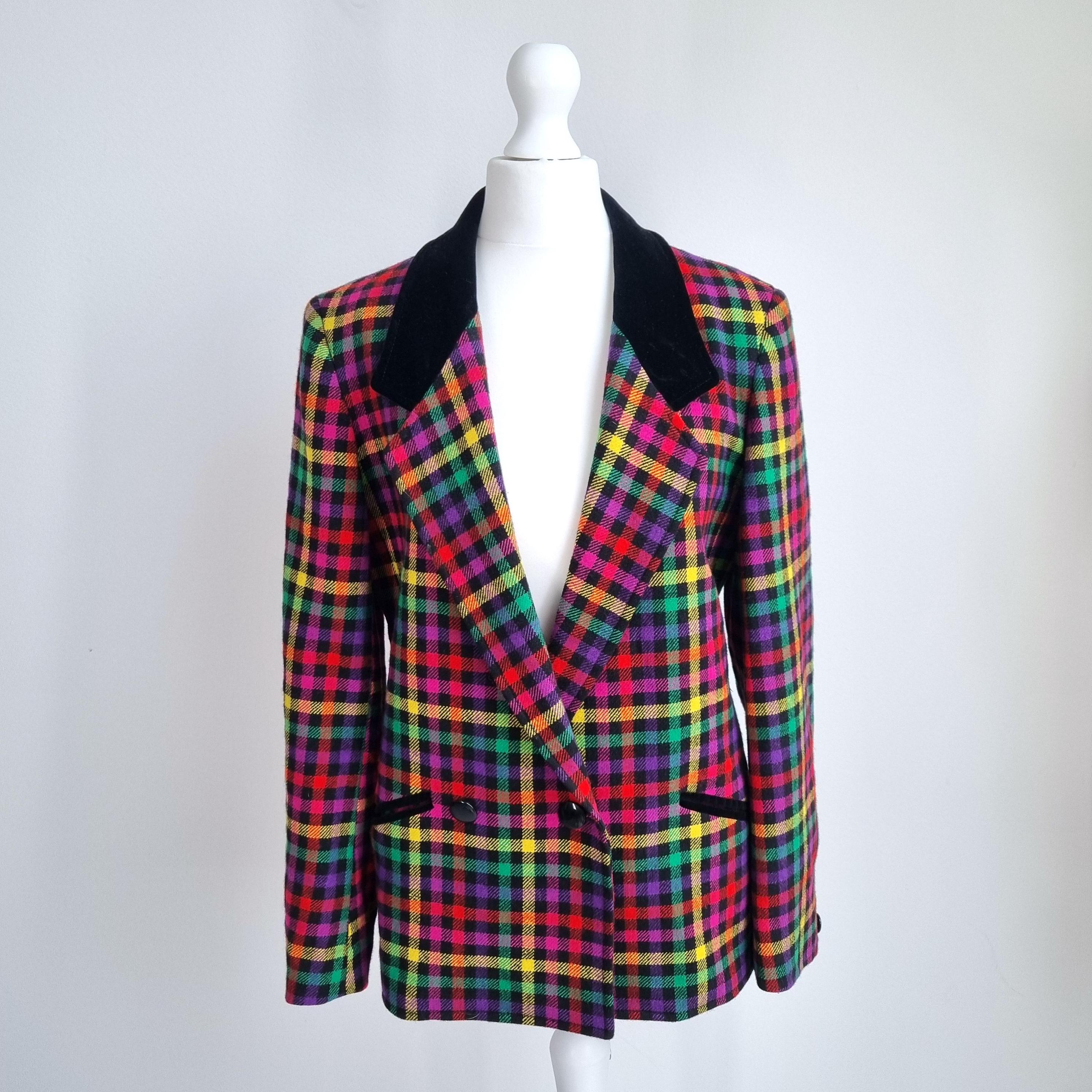 Tweed Velvet Jacket - Etsy