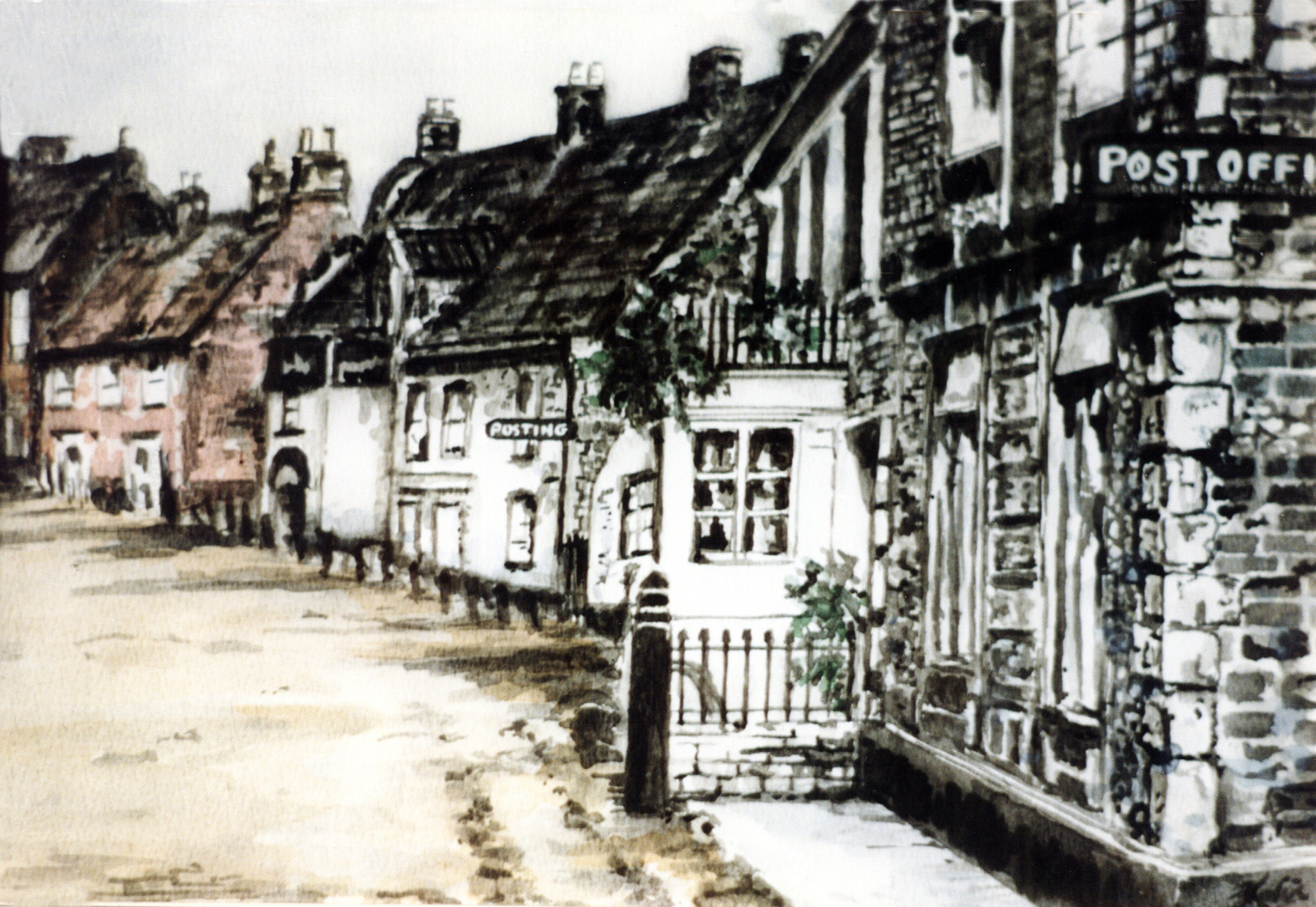 Whalebone house at Cley-next-the Sea, Norfolk - Quality Prints and Personalised Greeting Cards of an Original painting by Karin Hocher