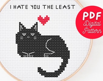 Subversive Cross Stitch Pattern | Sassy Cat Cross Stitch Pattern | Snarky Cross Stitch | PDF Digital Pattern