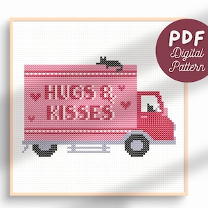 Cute Cross Stitch Pattern | Modern Cross Stitch Design | Love Cross Stitch Pattern | Instant Download PDF
