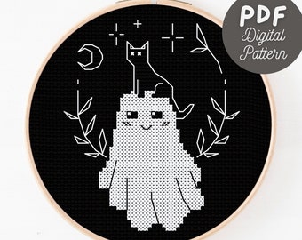 Patrón Punto de Cruz Gótico / Punto de Cruz Fantasma / Punto de Cruz Moderno / Descarga Digital PDF