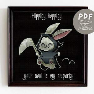 Gothic Cross Stitch Pattern | Horror Cross Stitch | Modern Cross Stitch | Grim Reaper | Digital Download PDF