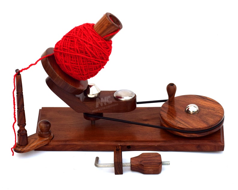 Aftab Wood Creation Hand Operated Yarn Winder for Knitting and Etsy