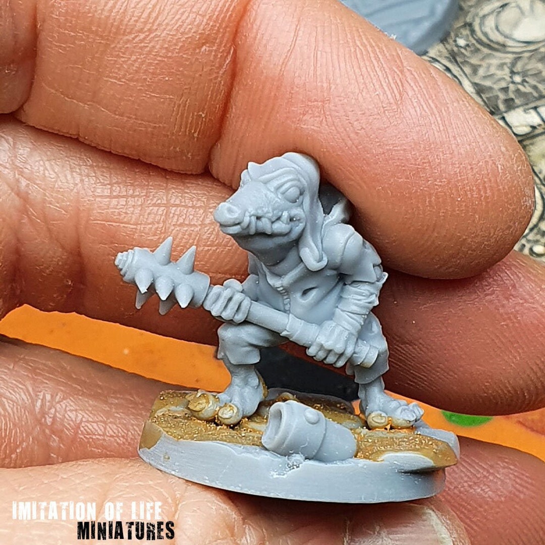 Vairn the Lizard Mutant: Post Apocalyptic Resin Miniature ( IOL Minis ...