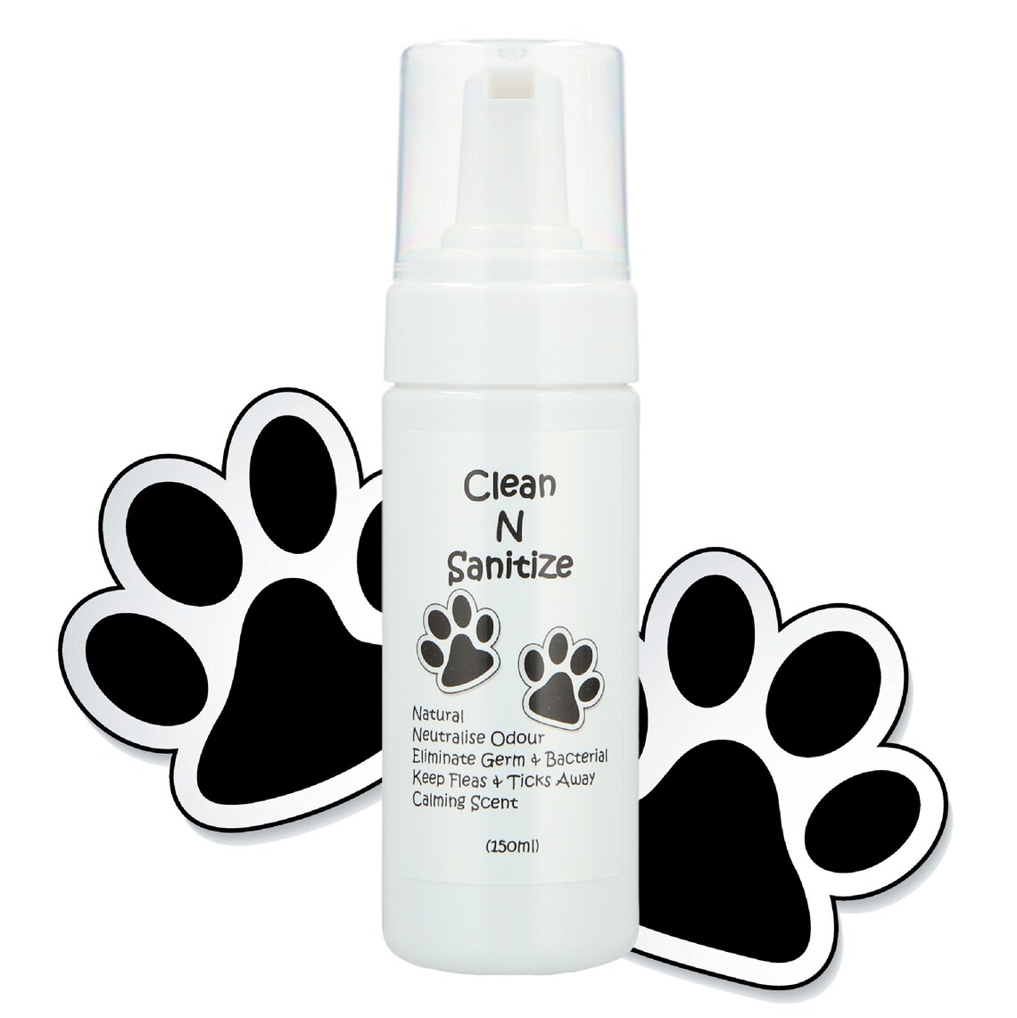 Paws Cleaner Cleanse Sanitize & Deodorizer Keep Fleas And Etsy