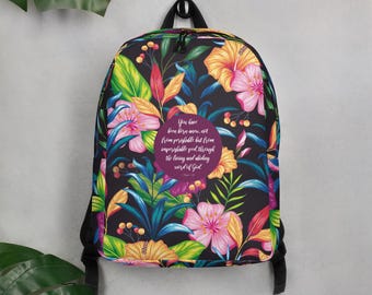 1 Peter 1:23, Christian Backpack, Christian Back Pack, Christian Rucksack, Christian School Bag, Christian, Backpack, Rucksack, School Bag