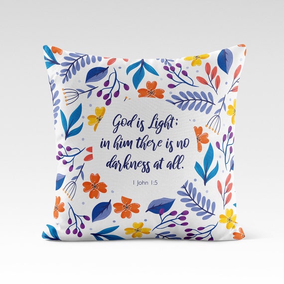 God is Light, Christian Pillow
