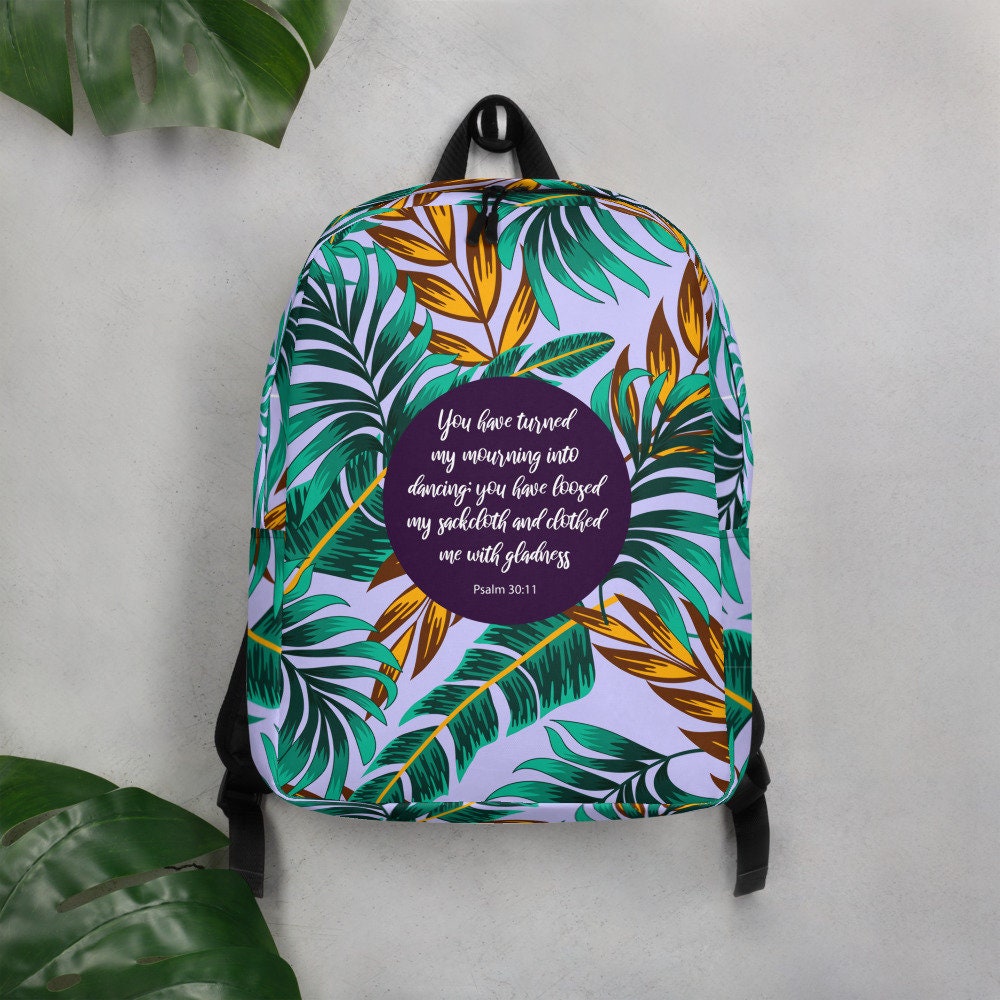 Psalm 3011 Christian Backpack Bible Verse Backpack Etsy