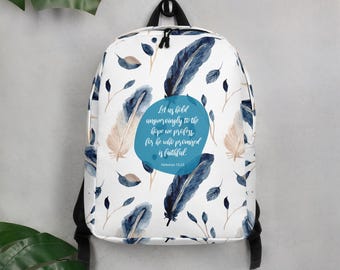 He Who Promised is Faithful, Christian Backpack, Free Shipping